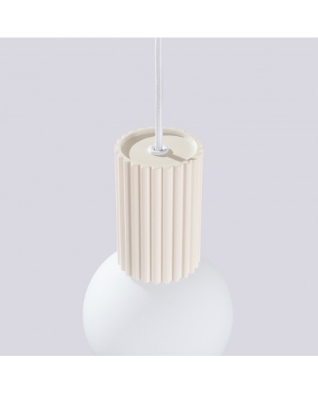 Lampa wisząca HALO 1 beżowa Sollux SL.1719