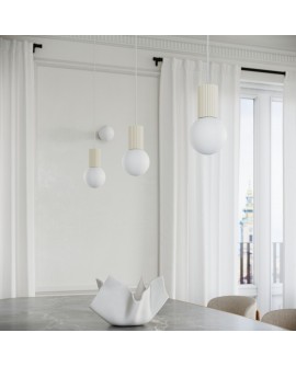 Lampa wisząca HALO 1 beżowa Sollux SL.1719