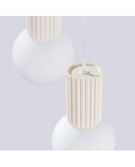 Lampa wisząca HALO 3P beżowa Sollux SL.1720