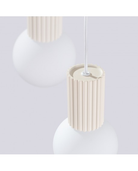 Lampa wisząca HALO 3P beżowa Sollux SL.1720