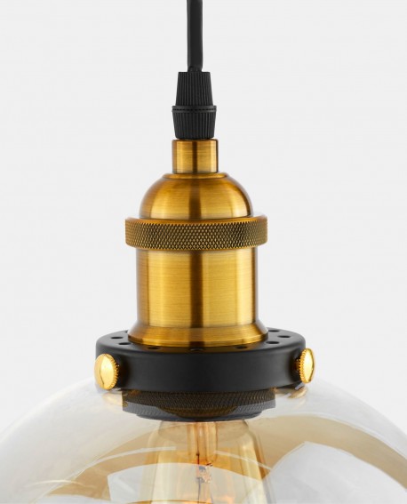 LAMPA WISZĄCA LOFT BURSZTYNOWA NAVARRO