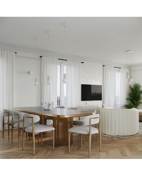 Lampa wisząca HALO 3P beżowa Sollux SL.1720