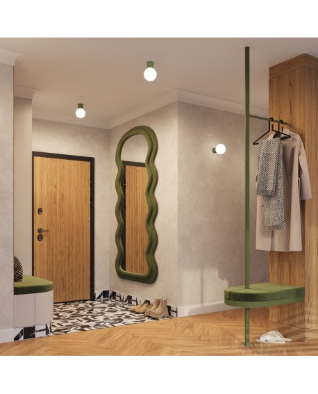 Kinkiet HALO zielony oliwkowy IP44 Sollux SL.1722