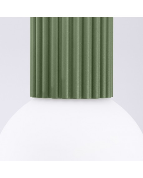 Plafon HALO zielony oliwkowy IP44 Sollux SL.1723