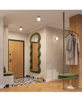 Plafon HALO zielony oliwkowy IP44 Sollux SL.1723