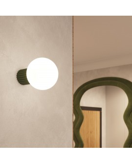 Plafon HALO zielony oliwkowy IP44 Sollux SL.1723