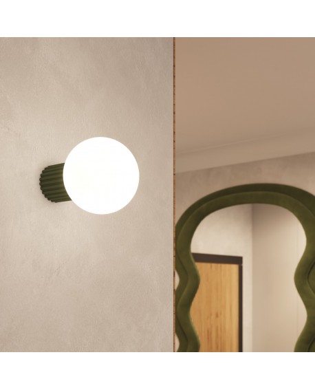 Plafon HALO zielony oliwkowy IP44 Sollux SL.1723