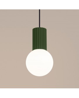 Lampa wisząca HALO 1 zielona oliwka Sollux SL.1724