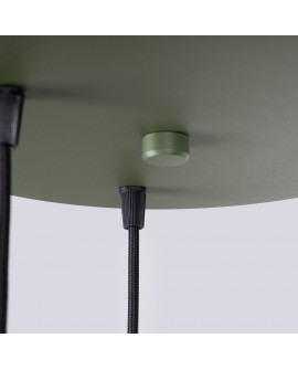 Lampa wisząca HALO 3P zielona oliwka Sollux SL.1725