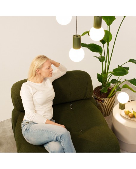 Lampa wisząca HALO 3P zielona oliwka Sollux SL.1725