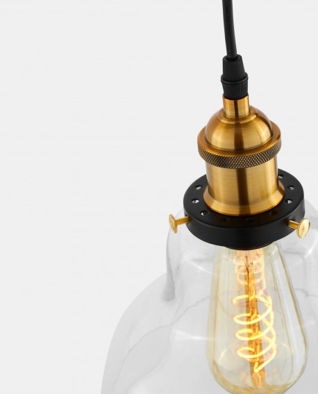 LAMPA WISZĄCA LOFT PRZEZROCZYSTA ZUBI LUMINA DECO