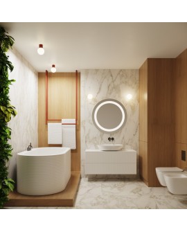 Kinkiet HALO ochra czerwona IP44 Sollux SL.1727