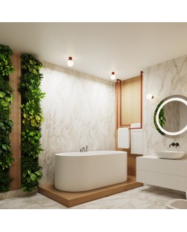 Kinkiet HALO ochra czerwona IP44 Sollux SL.1727