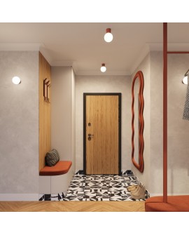 Kinkiet HALO ochra czerwona IP44 Sollux SL.1727