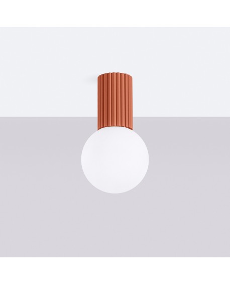 Plafon HALO ochra czerwona IP44 Sollux SL.1728