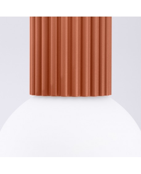 Plafon HALO ochra czerwona IP44 Sollux SL.1728