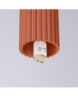 Plafon HALO ochra czerwona IP44 Sollux SL.1728