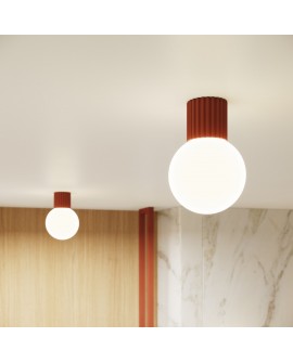 Plafon HALO ochra czerwona IP44 Sollux SL.1728