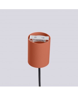 Lampa wisząca HALO 1 ochra czerwona Sollux SL.1729