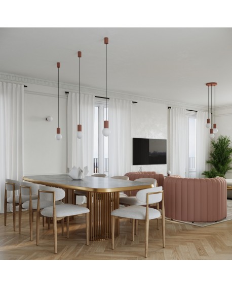 Lampa wisząca HALO 1 mocca Sollux SL.1734