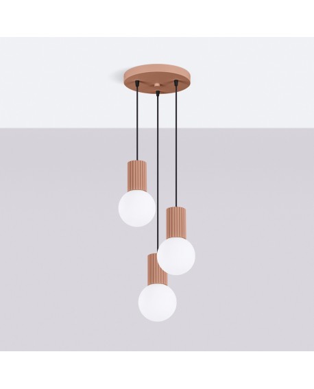 Lampa wisząca HALO 3P mocca Sollux SL.1735