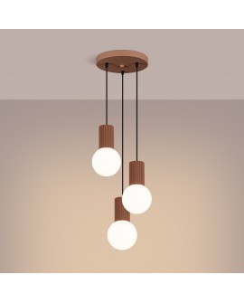 Lampa wisząca HALO 3P mocca Sollux SL.1735