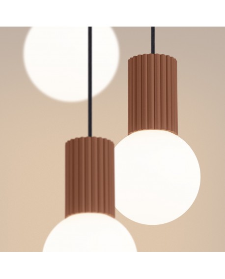 Lampa wisząca HALO 3P mocca Sollux SL.1735