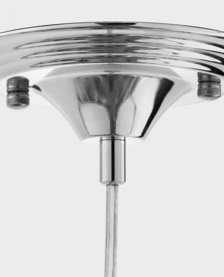 LAMPA WISZĄCA NOWOCZESNA SREBRNA VENEZIANA W1 LUMINA DECO