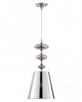 LAMPA WISZĄCA NOWOCZESNA SREBRNA VENEZIANA W1 LUMINA DECO