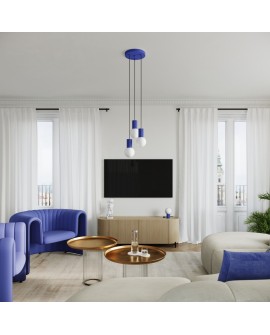 Lampa wisząca HALO 1 ultramaryna Sollux SL.1739