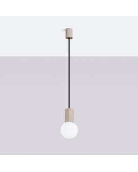 Lampa wisząca HALO 1 taupe Sollux SL.1744