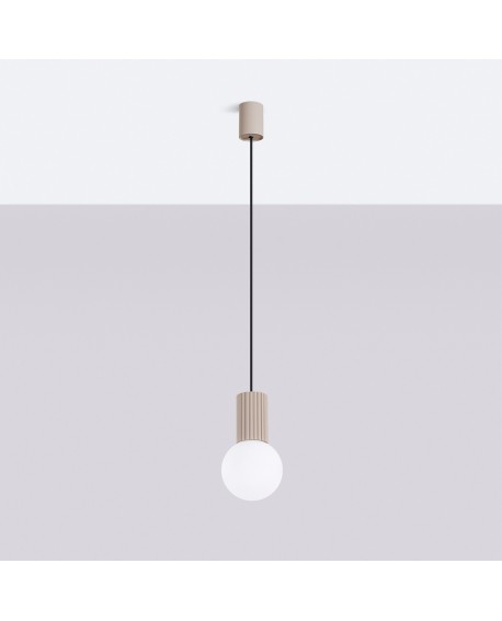Lampa wisząca HALO 1 taupe Sollux SL.1744