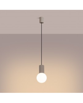Lampa wisząca HALO 1 taupe Sollux SL.1744