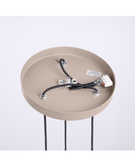 Lampa wisząca HALO 3P taupe Sollux SL.1745