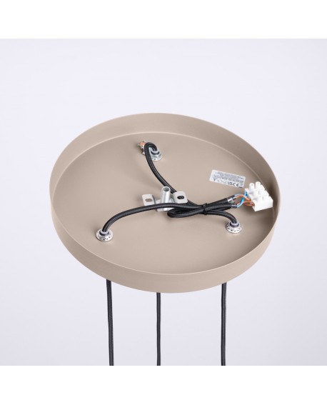 Lampa wisząca HALO 3P taupe Sollux SL.1745