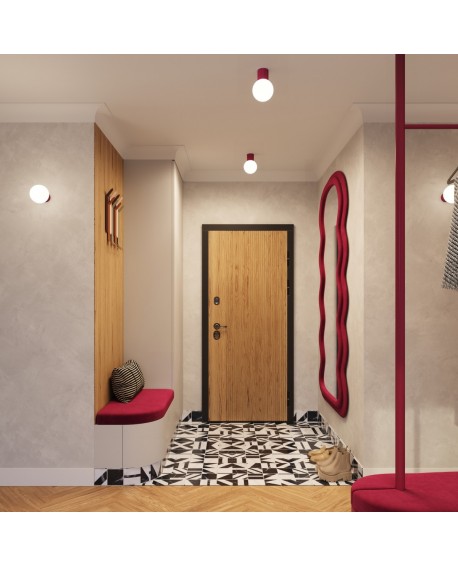 Kinkiet HALO burgund IP44 Sollux SL.1747