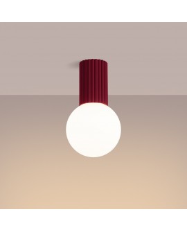 Plafon HALO burgund IP44 Sollux SL.1748