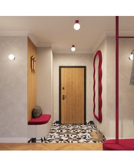 Plafon HALO burgund IP44 Sollux SL.1748