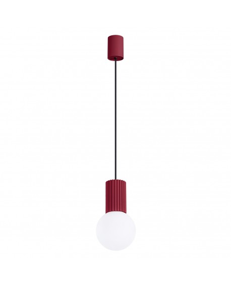 Lampa wisząca HALO 1 burgund Sollux SL.1749