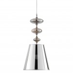 LAMPA WISZĄCA NOWOCZESNA SREBRNA VENEZIANA W1 LUMINA DECO