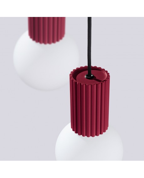 Lampa wisząca HALO 3P burgund Sollux SL.1750