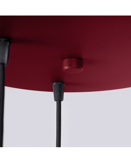 Lampa wisząca HALO 3P burgund Sollux SL.1750