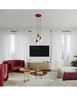 Lampa biurkowa HALO burgund Sollux SL.1751