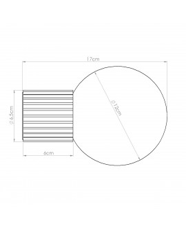 Kinkiet HALO brzoskwiniowy IP44 Sollux SL.1752