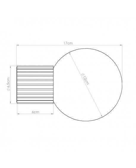 Kinkiet HALO brzoskwiniowy IP44 Sollux SL.1752