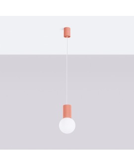 Lampa wisząca HALO 1 brzoskwiniowa Sollux SL.1754