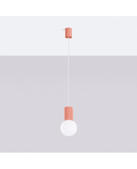 Lampa wisząca HALO 1 brzoskwiniowa Sollux SL.1754