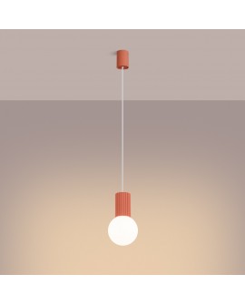 Lampa wisząca HALO 1 brzoskwiniowa Sollux SL.1754