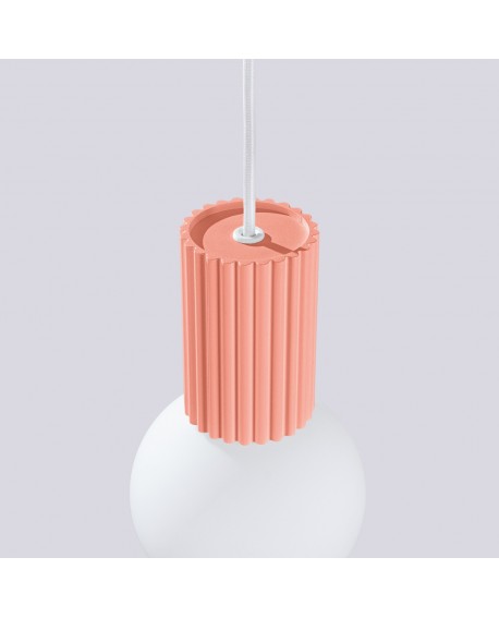 Lampa wisząca HALO 1 brzoskwiniowa Sollux SL.1754