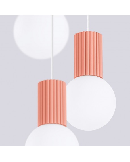 Lampa wisząca HALO 3P brzoskwiniowa Sollux SL.1755